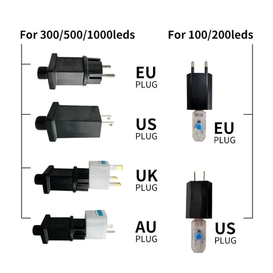 100M LED String Lights Fairy Green Wire Outdoor Christmas Lights Tree Garland For New Year Street Home Party Wedding Decoration